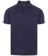 LV291 Finden + Hales Team Polo Shirt Navy / sky blue colour image